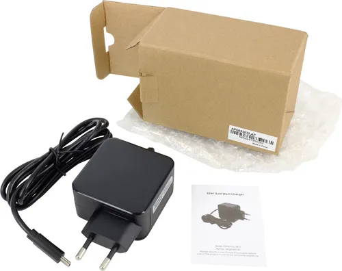 PowerSmart 65W USB C Schnellladegerät GaN für Samsung Chromebook - Schwarz - Das 65W USB C Schnellladegerät ist vielseitig einsetzbar für verschiedene Laptop-Marken. Dank der GaN-Technologie bietet es effizientes Laden in kompaktem Design – ideal für unterwegs!