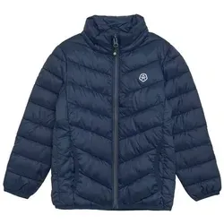 Color Kids Jacket Quilted 5437 dunkel blau (772) 164 - Funktionsjacke für Kinder, leicht und wärmend, ideal für kühle Tage. Mit hohem Kragen und praktischen Taschen, perfekt für urbane Abenteuer.