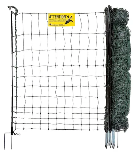 horizont strongLine Geflügelzaun 50 m x 110 cm – Stabiler Hühnerzaun mit Zubehör