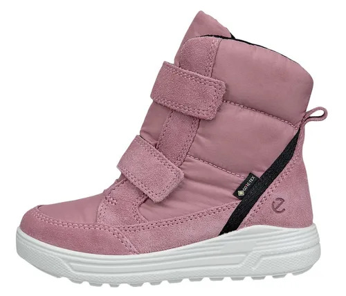 Ecco Kinderschuhe Mädchen Stiefel wasserdicht - Wasserdichte Winterstiefel für Mädchen in Rosa, ideal für kalte Tage und Outdoor-Abenteuer, mit praktischem Klettverschluss und flachem Absatz für sicheren Halt.
