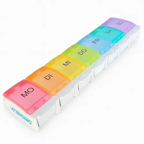 Pillendose Pillenbox Design Tabletten-Box Medikamentenbox 7 Tage VABIONO®