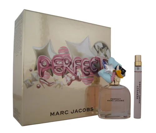 Marc Jacobs Perfect Eau de Parfum 50ml + 10ml Reisegröße - Duftset mit 50ml und 10ml Eau de Parfum für die perfekte Begleitung. Eleganter, blumiger Duft, ideal für jeden Anlass.
