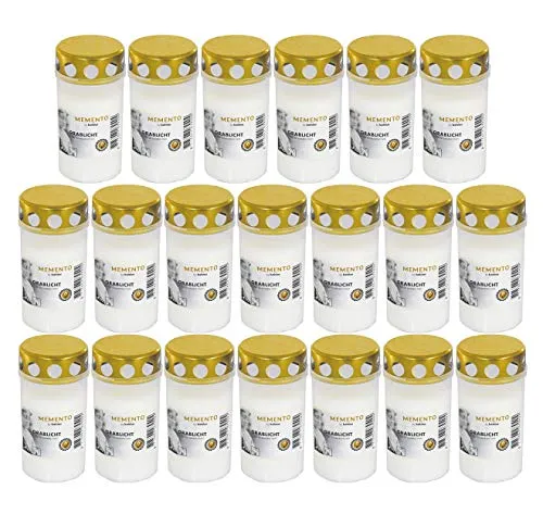 Bolsius 20 Dauerbrenner Grablicht, Weiss von Bolsius