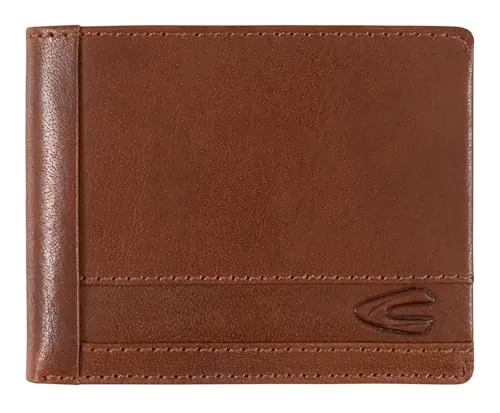 Camel Active Field Jeans Wallet - Kleine RFID Leder Geldbörse in Cognac - Portemonnaie mit RFID-Schutz für maximale Datensicherheit, gefertigt aus hochwertigem Leder und ausgestattet mit zahlreichen Fächern für Karten und Bargeld.