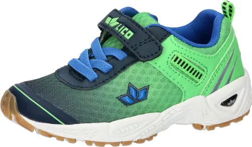 Lico Barney VS Hallenturnschuhe, Marine/Grün/Blau, 32 EU in grün von LICO