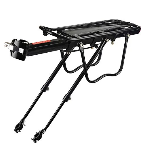 Gepäckträger Mountainbike - Robuster Gepäckträger für Mountainbikes in Schwarz, ideal für den Transport von Ausrüstung auf deinen Abenteuern.