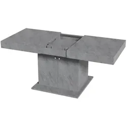 SeedWave Ausziehbarer Esstisch für 8 Personen in grau von EUAKT GmbH