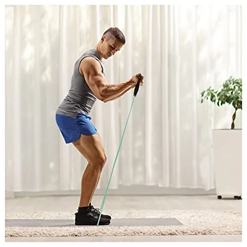 Sport-Tec Fitness Tube Gymnastikband Latex Band Fitnessband Expander, Mittel, Grün