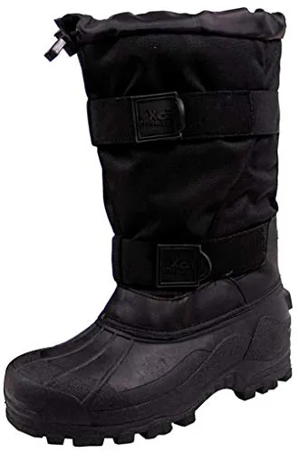 Fox Outdoor Kälteschutzstiefel Fox 40 C (Schwarz/44) - Wanderschuhe für extreme Witterungsbedingungen, mit griffiger Gummisohle und weitenverstellbarem Nylonschaft - perfekt für Outdooraktivitäten und Trekkingtouren.