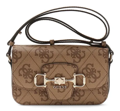 Guess Umhängetasche Convertible Xbody Flap braun - Stylische Umhängetasche aus hochwertigem Polyurethan mit verstellbarem Schulterriemen. Perfekt für den Alltag und bietet genügend Platz für Ihre Essentials.