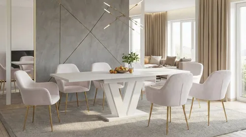 Endo-Möbel Esstisch Lara - Ausziehbar für 8 Personen - Eleganter Esstisch Lara mit ausziehbarer Funktion von 130 cm auf 210 cm. Ideal für gesellige Runden, robustes Design mit schwarz mattem Gestell und praktischem Synchronauszug. Perfekt für jedes Zuhause!