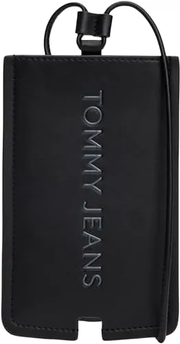 Tommy Jeans Damen Handytasche Essential Phone Pouch zum Umhängen, Schwarz (Black), Einheitsgröße