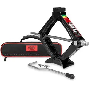 Heyner Scherenwagenheber 347100, 1 t Tragkraft für PKW - Rad- & Reifenzubehör, robust und temperaturbeständig bis -50°C, mit stabiler Gummiauflage und praktischer Aufbewahrungstasche