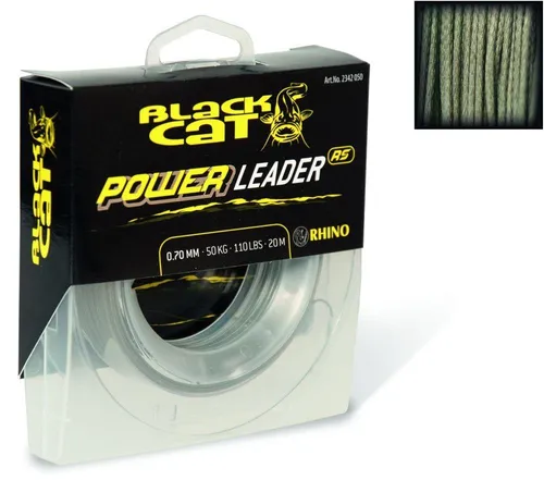 Black Cat Power Leader 20m 80kg 176lbs 1,00mm
