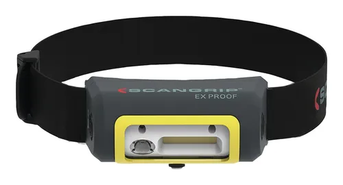 Scangrip Akku-Kopflampe EX-VIEW 100 Lumen+200-300 Lumen - 35606 - Stirnlampen mit bis zu 300 Lumen, ideal für präzise Beleuchtung bei der Arbeit oder im Freien, akkubetrieben und leicht.