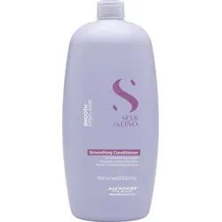 Alfaparf Semi Di Lino Smooth Glättender Balsam 1000ml - Conditioner für glattes, geschmeidiges Haar, ideal für beschädigtes und frizziges Haar, mit einer großzügigen Größe von 1000 ml aus der Semi Di Lino Smooth Linie.