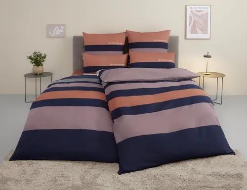 TOM TAILOR HOME Bettwäsche Carl, 135x200/155x220 cm in blau von TOM TAILOR HOME