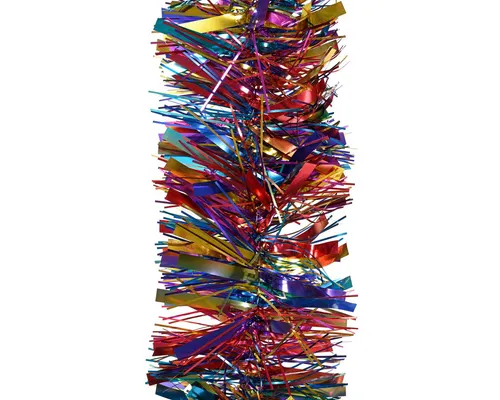 Kaemingk Girlanden, Weihnachtsgirlande Lametta 2,7m x 10cm Bunt