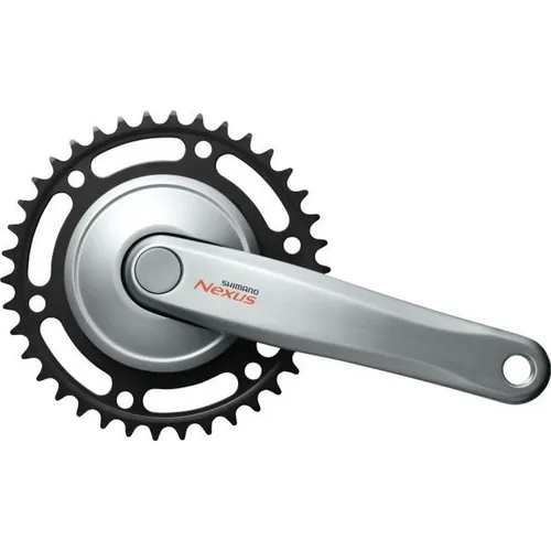 Shimano Kurbelgarnitur FC-C6000 Silber 38 Zähne 170 mm - Kurbeln & Kurbelgarnituren – Universell einsetzbare 1-Gang-Kurbelgarnitur mit 38 Zähnen, ideal für effiziente Antriebssysteme und langlebige Leistung.
