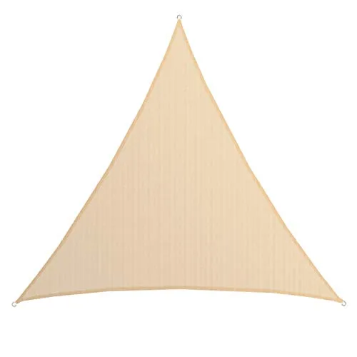 AMANKA 7x7x7 UV Sonnensegel Dreieck - Sonnenschutz für Balkon und Terrasse, mit bis zu 80% UV-Schutz, wasserdurchlässig und reißfest - ideal für Garten, Pool und Camping.