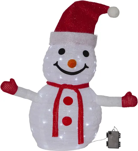 Star LED-Figur 'Tecidy', Schneemann, 45 White LED,