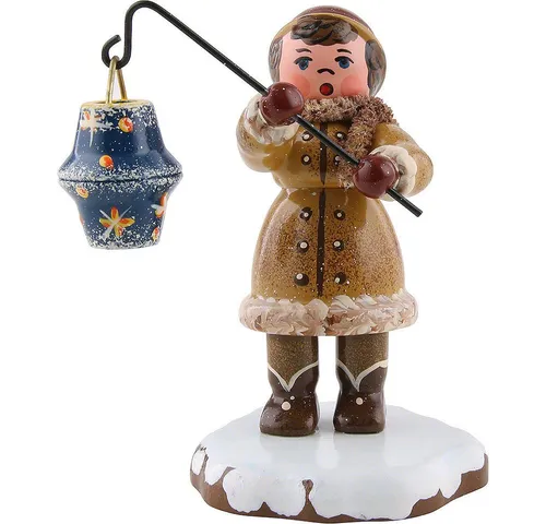 Hubrig Winterkinder Mädchen mit Sternhimmellampion