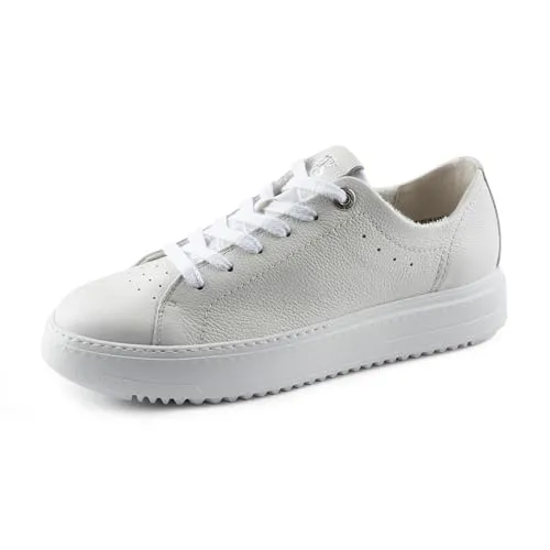 Paul Green Damen SUPER Soft Pauls mit Wechselfußbett, Frauen Low-Top Sneaker,Wechselfußbett,Turnschuhe,Laufschuhe,schnürer,Weiß (White),42 EU / 8 UK