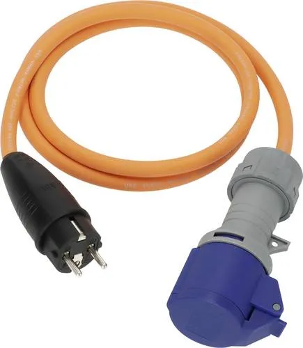 Brennenstuhl Schuko zu CEE Adapterkabel 1,5 m in blau von brennenstuhl