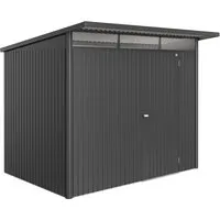 Biohort Metallgerätehaus AvantGarde ECO A5 - Dunkelgrau - Gartenhäuser: Hochwertiges Metallgerätehaus mit Pultdach, schneelastfest bis 150kg/m², sicher und stilvoll für Ihre Gartengeräte - Made in Austria mit 20 Jahren Garantie.