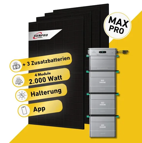 Watt Bifazial Komplettset Balkonkraftwerk mit Zendure Solarflow 800 Pro 2 - Effizientes Balkonkraftwerk-Set für die Solarstromerzeugung und -speicherung. Ideal für Haushalte, die ihren Strombedarf flexibel decken möchten. Inklusive hochwertiger Komponenten für zuverlässige Nutzung.