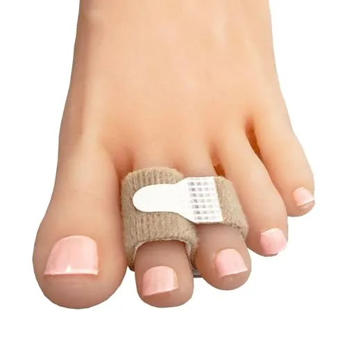 Zehenfixierer für Hammerzehen – Hautfreundlich, Beige, 2er-Set
