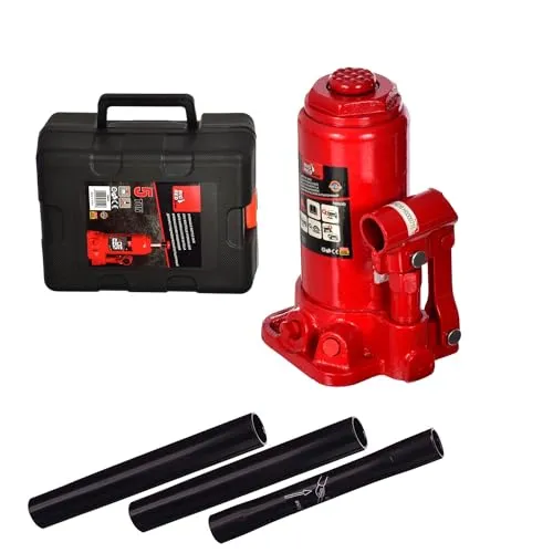 Tonnen Wagenheber Stempelheber Hydraulikheber Stempelwagenheber Hydraulisch mit Koffer 5