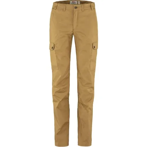 Fjällräven Damen Stina Hose - Bequeme Outdoor-Hose in Buckwheat Brown - Damen Outdoor- und Wanderhosen, gefertigt aus nachhaltigem G-1000 Stretch für optimalen Tragekomfort und Bewegungsfreiheit.