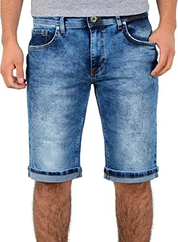 Produktbild ESRA Herren Jeans Shorts 3/4 Hose A363 für den Sommer