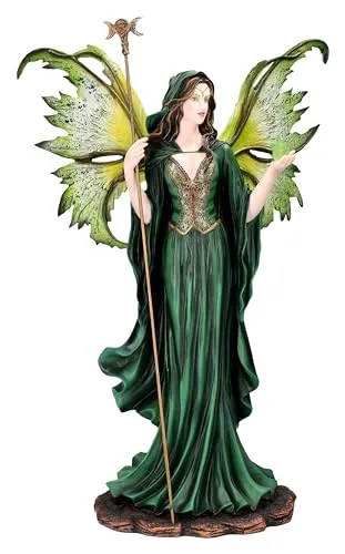 Elfen Figur Adora's mystischer Feenzauber 59 cm - Fee grün Magierin Zauberstab