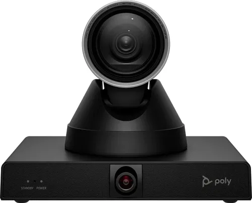 HP Inc. Poly Studio E60 - Konferenzkamera - PTZ - Farbe - 2 x 8 MP - 3840 x 2160 - 4K UHD (3840 x 2160), 2160p - Audio - LAN - USB 3,0 - DC 12 V / PoE Plus (9W1A6AA#AC3)