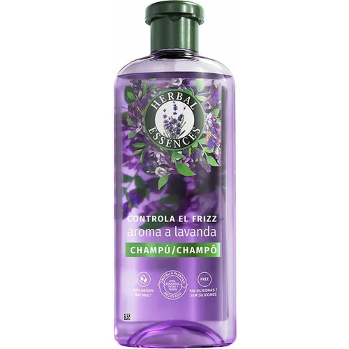 Herbal Essences Control El Frizz Shampoo Lavendelduft, 350 ml, spendet Feuchtigkeit und macht geschmeidig