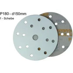 Indasa WhiteLine d150 P180 Schleifscheibe Rhynogrip 15-loch 1 x