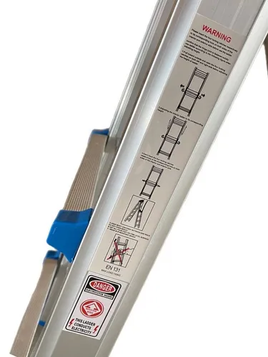 VaGo Klappleiter Teleskopleiter 4x6 - Vielseitige Aluminiumleiter - Mehrzweckleiter aus hochwertigem Aluminium, belastbar bis 150 kg und platzsparend klappbar. Ideal für Heimwerker- und Renovierungsarbeiten, bietet maximale Sicherheit und Flexibilität.