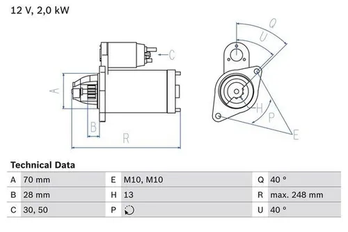 Bosch Starter 0 986 023 290