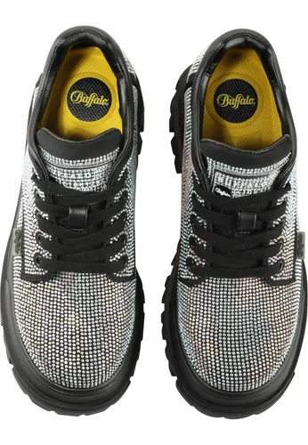 Buffalo Damen Sportliche Halbschuhe 1622475 Schwarz - Bequeme Freizeitmode in 39 - Modische Halbschuhe in Schwarz, ideal für Freizeitaktivitäten. Mit atmungsaktivem Obermaterial und gepolsterter Innensohle für hohen Tragekomfort. Perfekt für jeden Tag!