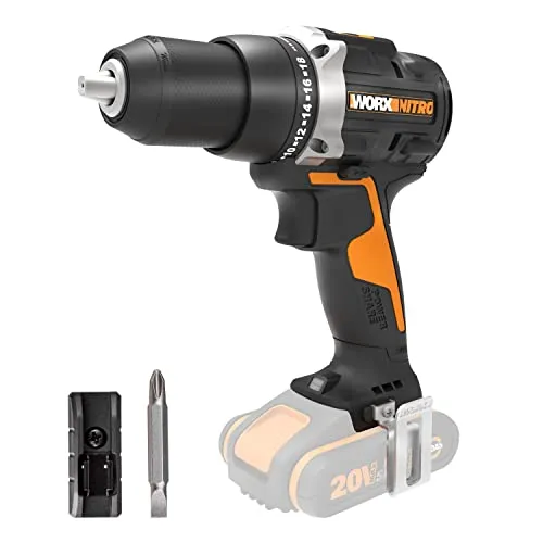 Produktbild WORX NITRO WX102.9 Akku Bohrschrauber 20V – Bürstenloser Akkuschrauber mit 60Nm