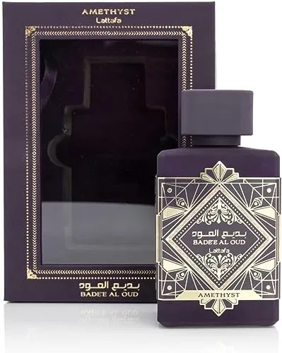 BUSINESS SQUARE BS Eau de Parfum Badee al Oud Amethyst 100 ml für Männer und Frauen. Ein orientalischer Duft aus Dubai mit den Noten Arabisch, Birne, türkische Rose, Jasmin, Vanille, Amber
