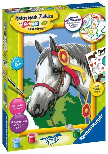 Ravensburger Malen nach Zahlen Classic Serie D Pferde Stolzes Turnierpferd 20063