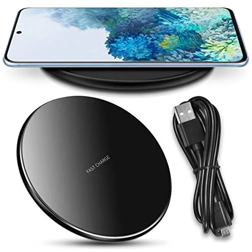 QI Induktive Ladestation 15W kompatibel mit Samsung Galaxy S25 S24 S23 S22 S21 S20 / FE/Plus/Ultra Kabellos Ladegerät schnelles Laden 15W Wireless Charger