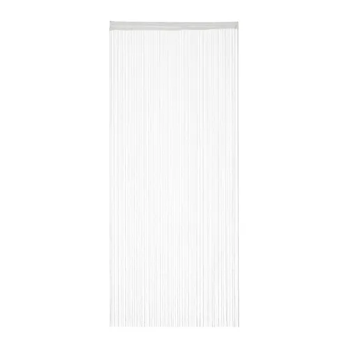 Fadenvorhang weiß Fadengardine Fadenstore Türvorhang kürzbar Polyester leicht