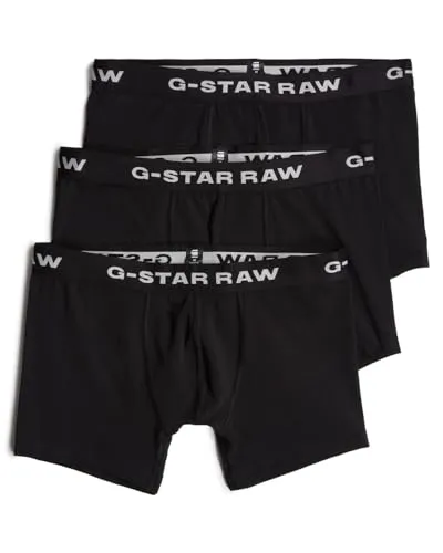 G-STAR Boxer Briefs 3 Pack - Herrenunterhosen in schwarz, eng anliegend mit atmungsaktivem Jersey-Material für optimalen Tragekomfort und Bewegungsfreiheit.