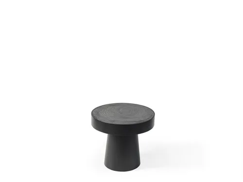 Beistell Luxus Couchtisch Schwarz – Eleganter Design Tisch für Ihr Wohnzimmer - Hochwertiger Couchtisch aus Holz in elegantem Schwarz, Ø 60 cm, ideal für stilvolle Akzente im Wohnzimmer. Kein Montageaufwand, sofort einsatzbereit!