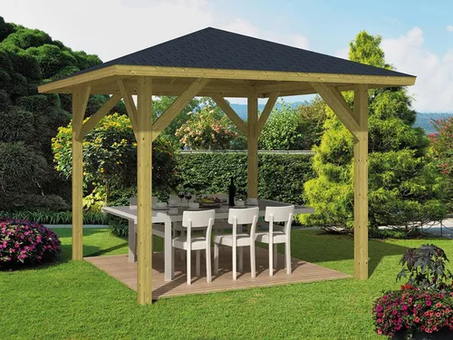 WOODTEX Pavillon Gartenlaube 