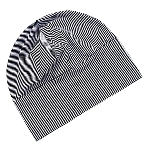 Sharplace Unisex Beanie Hut Schlaf Kappe Leichte Weich Baumwolle Mütze Schlafmütze Slouch Beanie Mütze Nachtschlafmütze Schlafhaube Nachtmütze Nachtkappe Schlaf Kappen für Damen Herren,Weiß